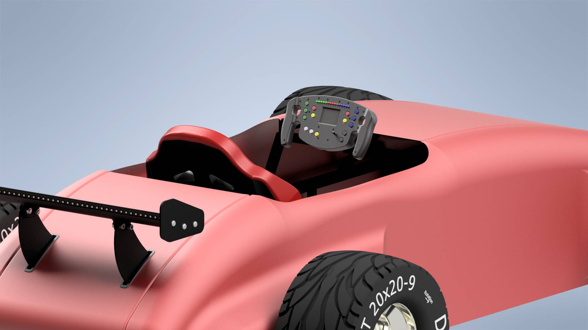 Render volantu ve formuli