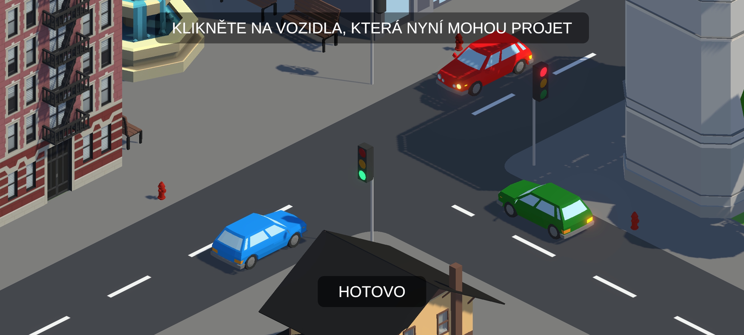 Křižovatky - Snímek obrazovky
