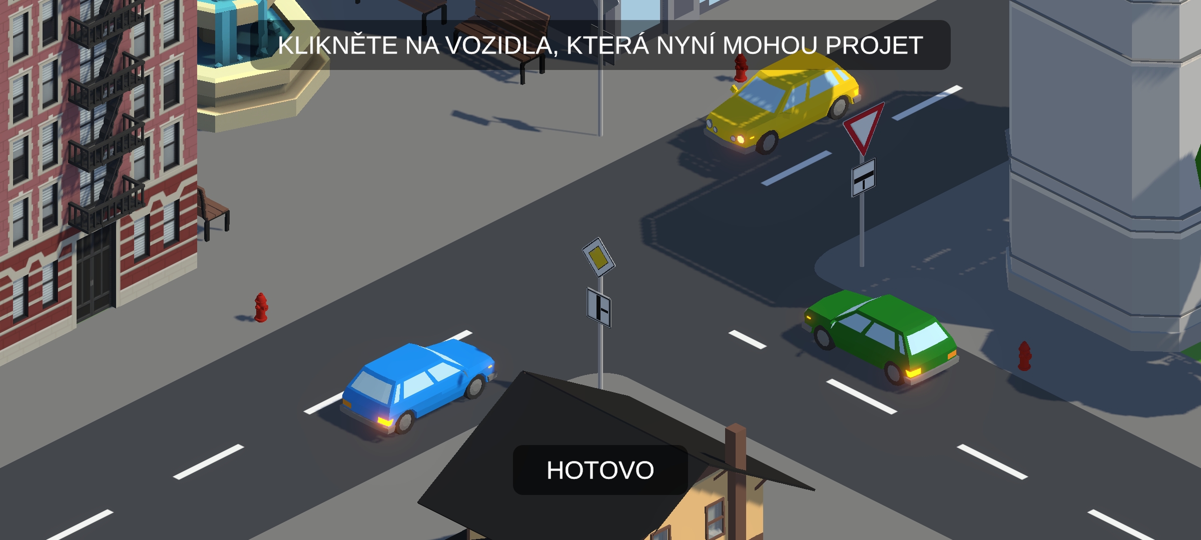 Křižovatky - Snímek obrazovky