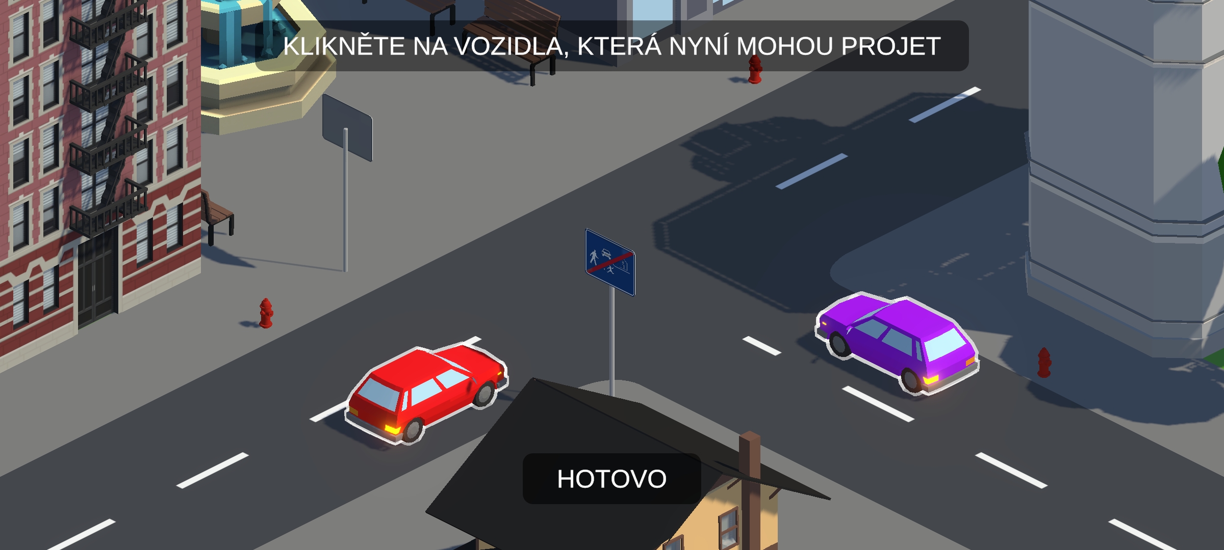Křižovatky - Snímek obrazovky